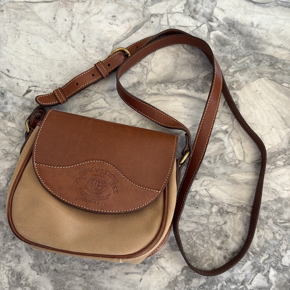 Vintage Marley Hodgkin No. 79 bag, tan/camel vacas and brown leather brass - Picture 13 of 13